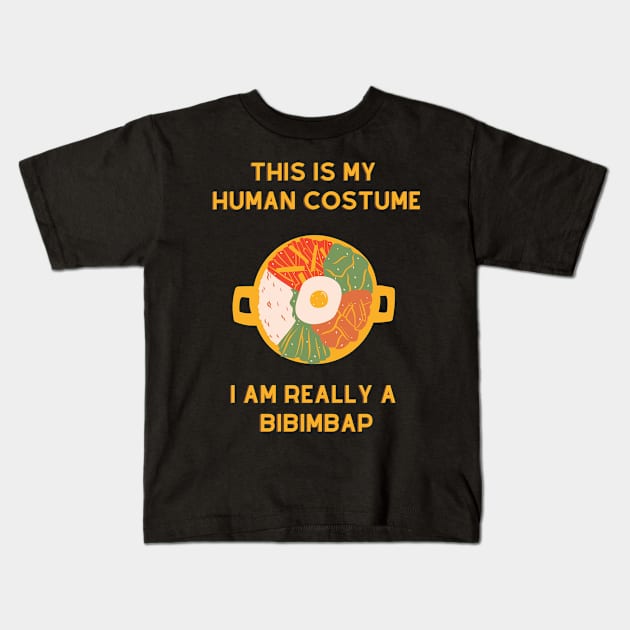 Cute Colorful Bibimbap Costume Idea Kids T-Shirt by familycuteycom